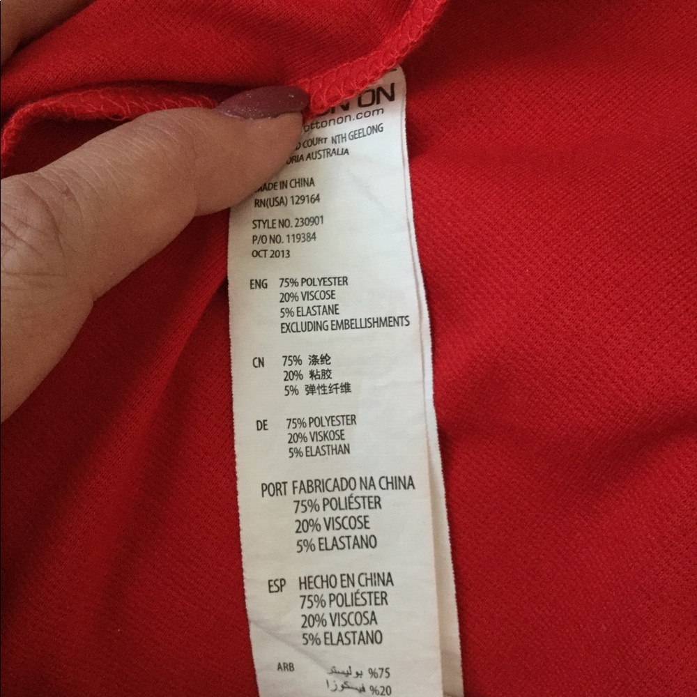 RED COTTON DRESS - Picture 4 of 7